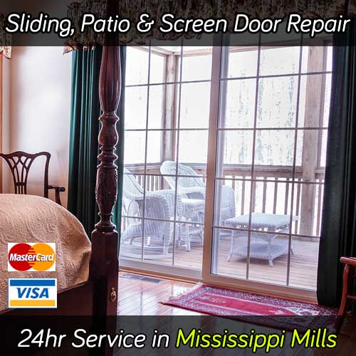 Sliding patio door repair service in Mississippi Mills